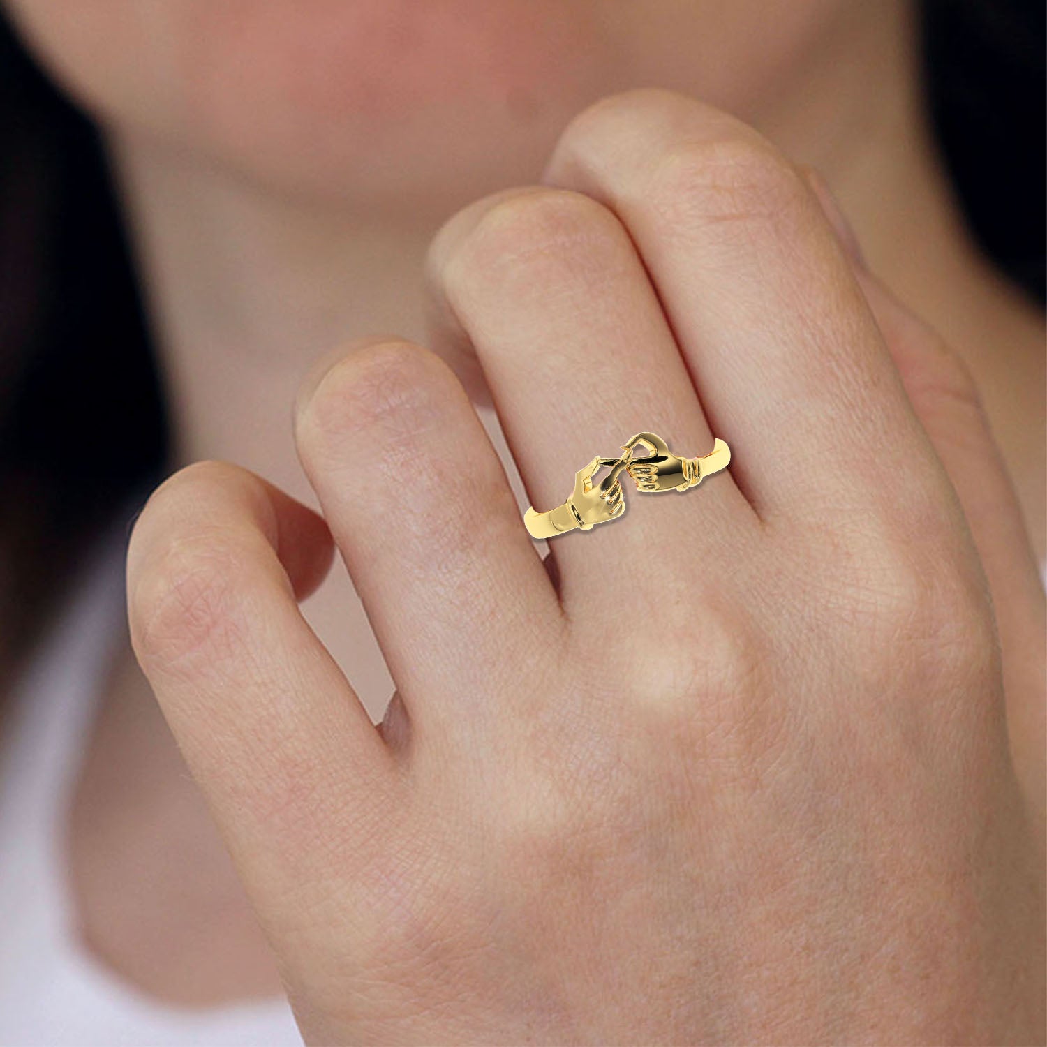 Solitairekart 14K Gold Studded Unbreakable Promise Band – 2.8g of Elegance